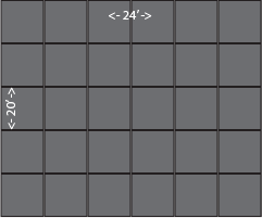 20x24 stage
